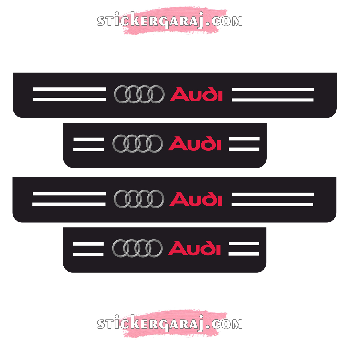 audi kapi esigi sticker 4 - Audi kapı eşiği sticker