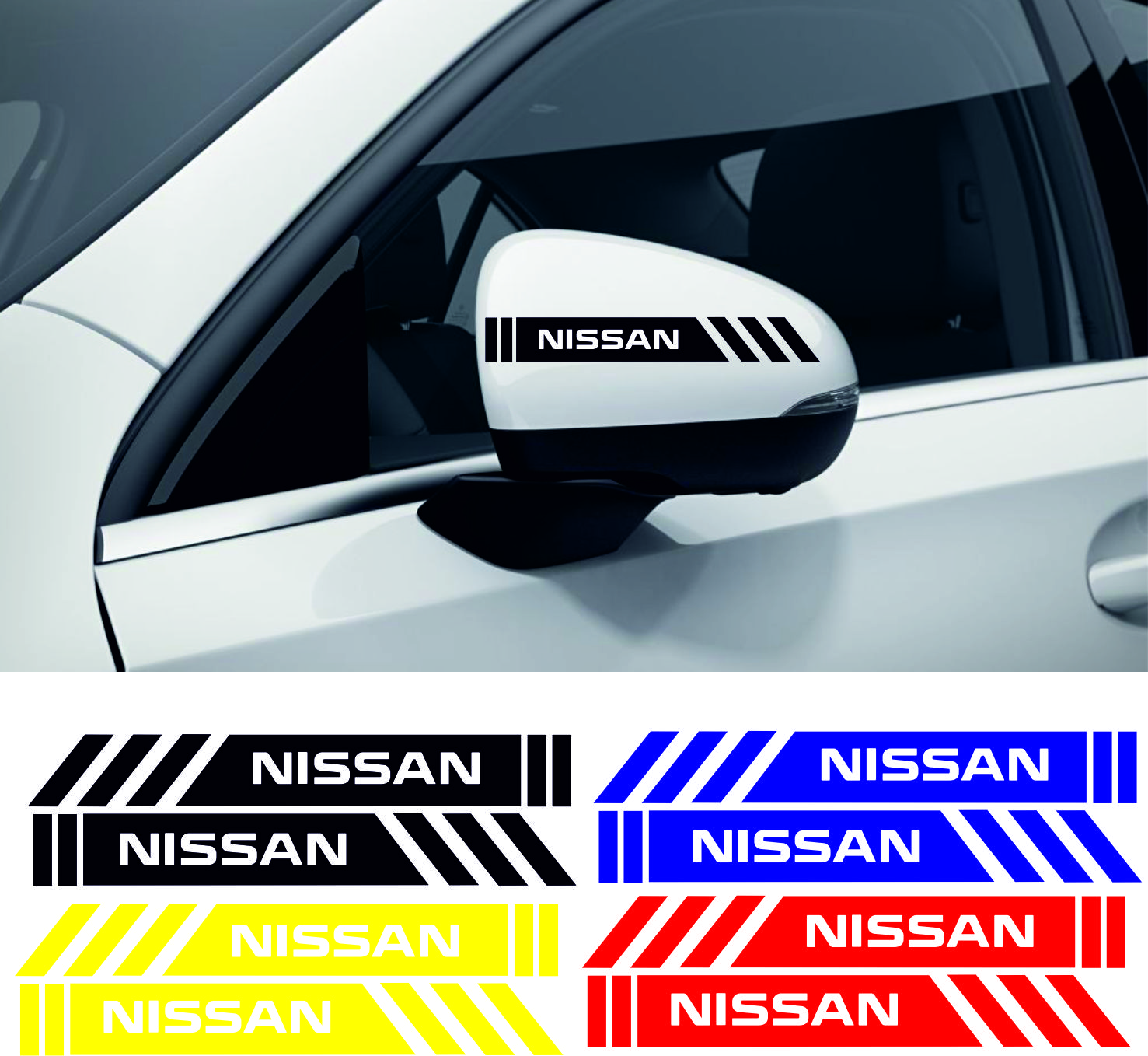 nissan sticker 2 - Nissan yan ayna şerit sticker