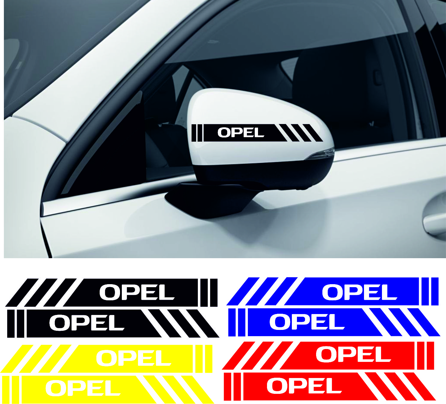 opel sticker 2 - Opel yan ayna şerit sticker