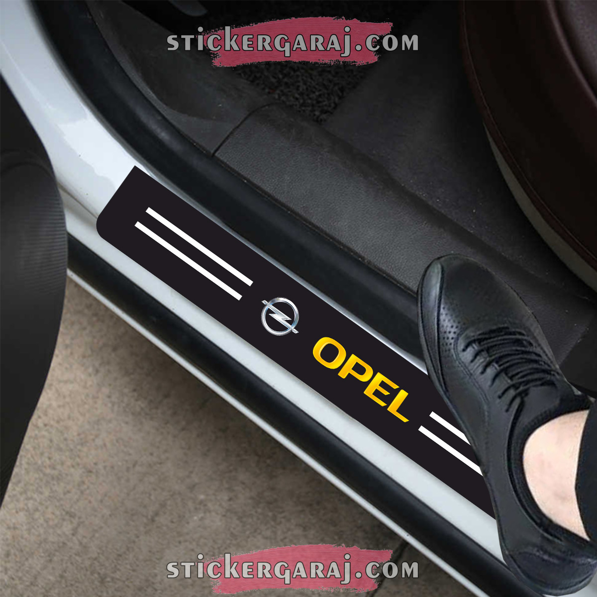 opel tuning modifiy sticker - Opel kapı eşiği sticker