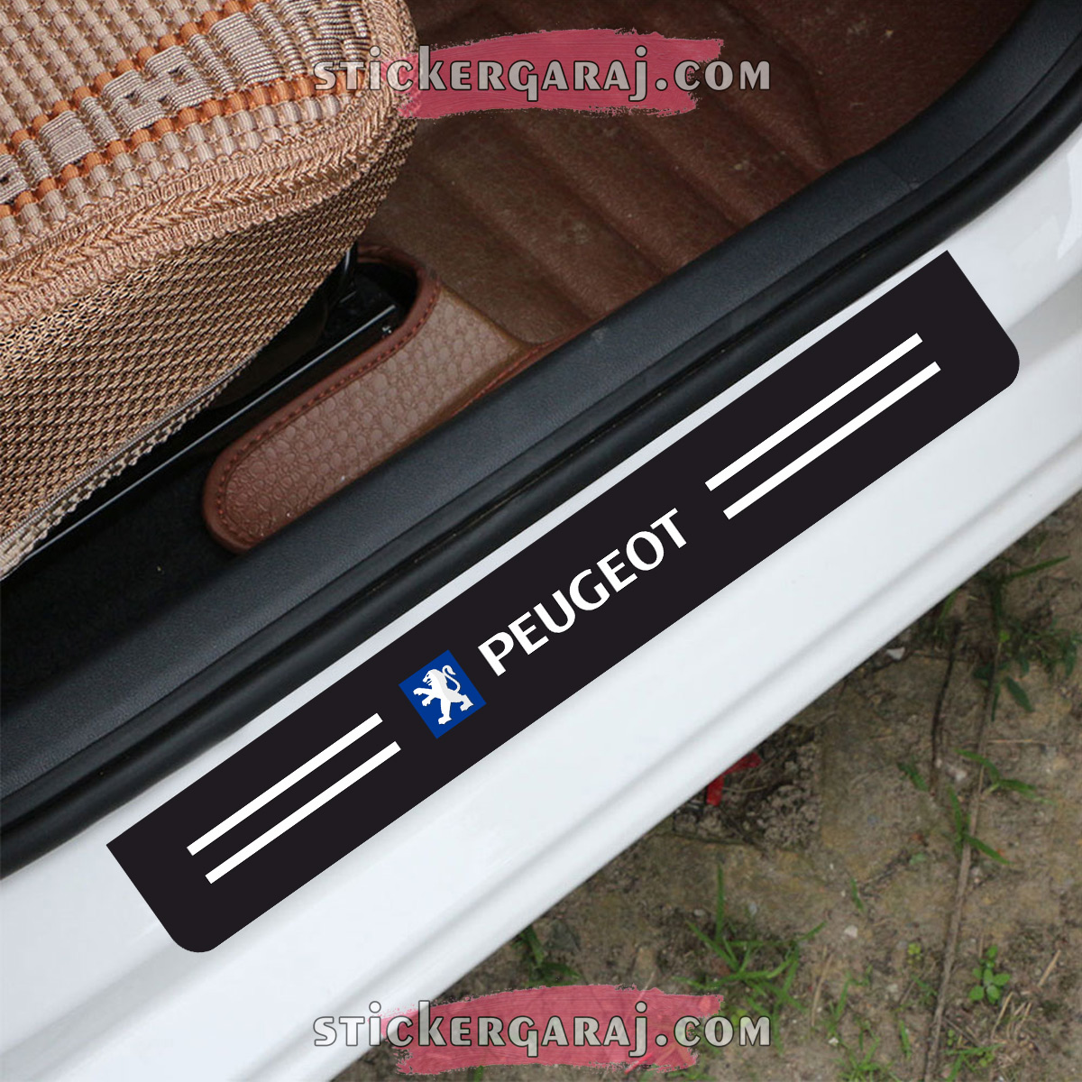 peugeot oto sticker - Peugeot kapı eşiği sticker