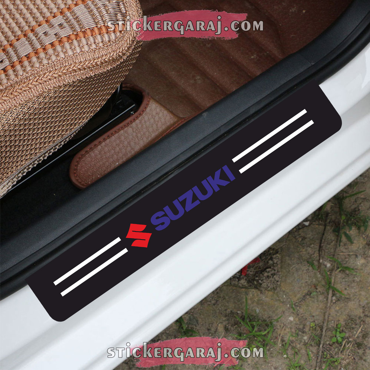 suzuki sticker - Suzuki kapı eşiği sticker