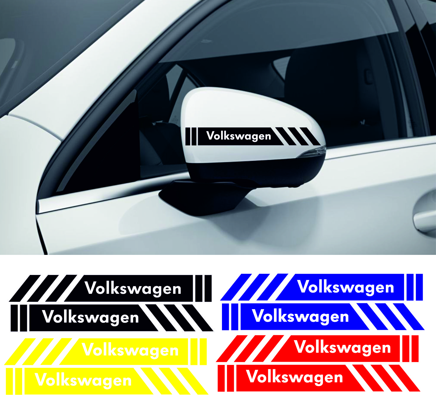 volkswagen sticker 2 - Volkswagen yan ayna şerit sticker