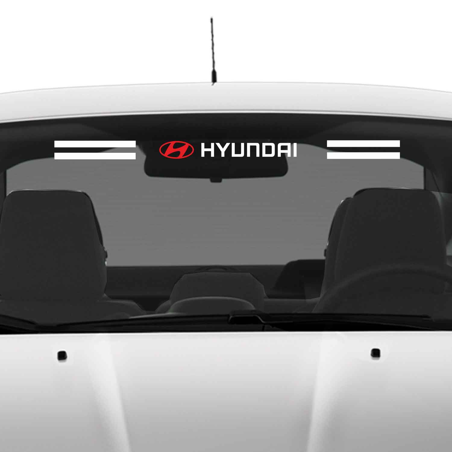 Hyundai cam sticker - Hyundai Ön Arka Cam Uyumlu Sticker