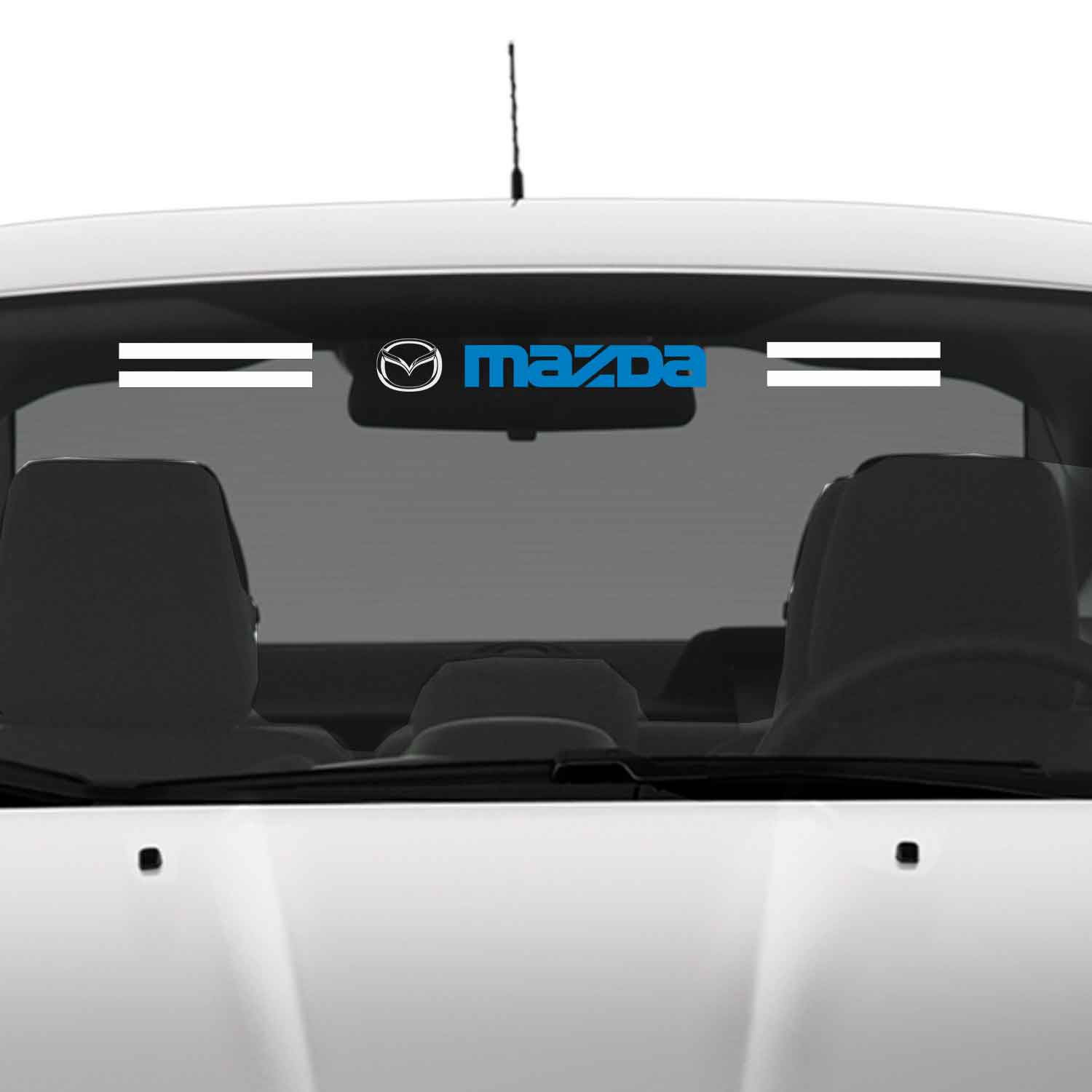 Mazda cam sticker - Mazda Ön Arka Cam Uyumlu Sticker