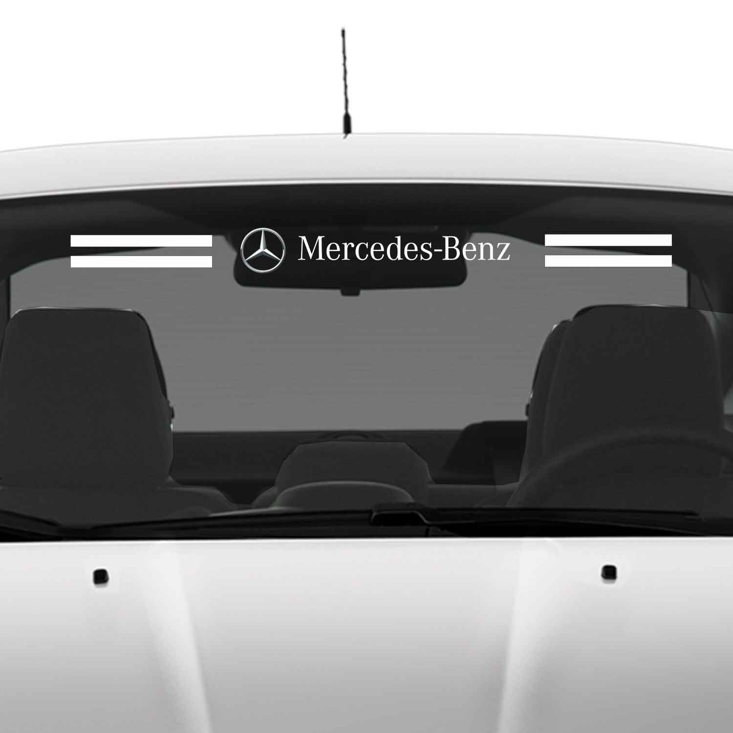 Mercedes cam sticker - Mercedes Ön Arka Cam Uyumlu Sticker