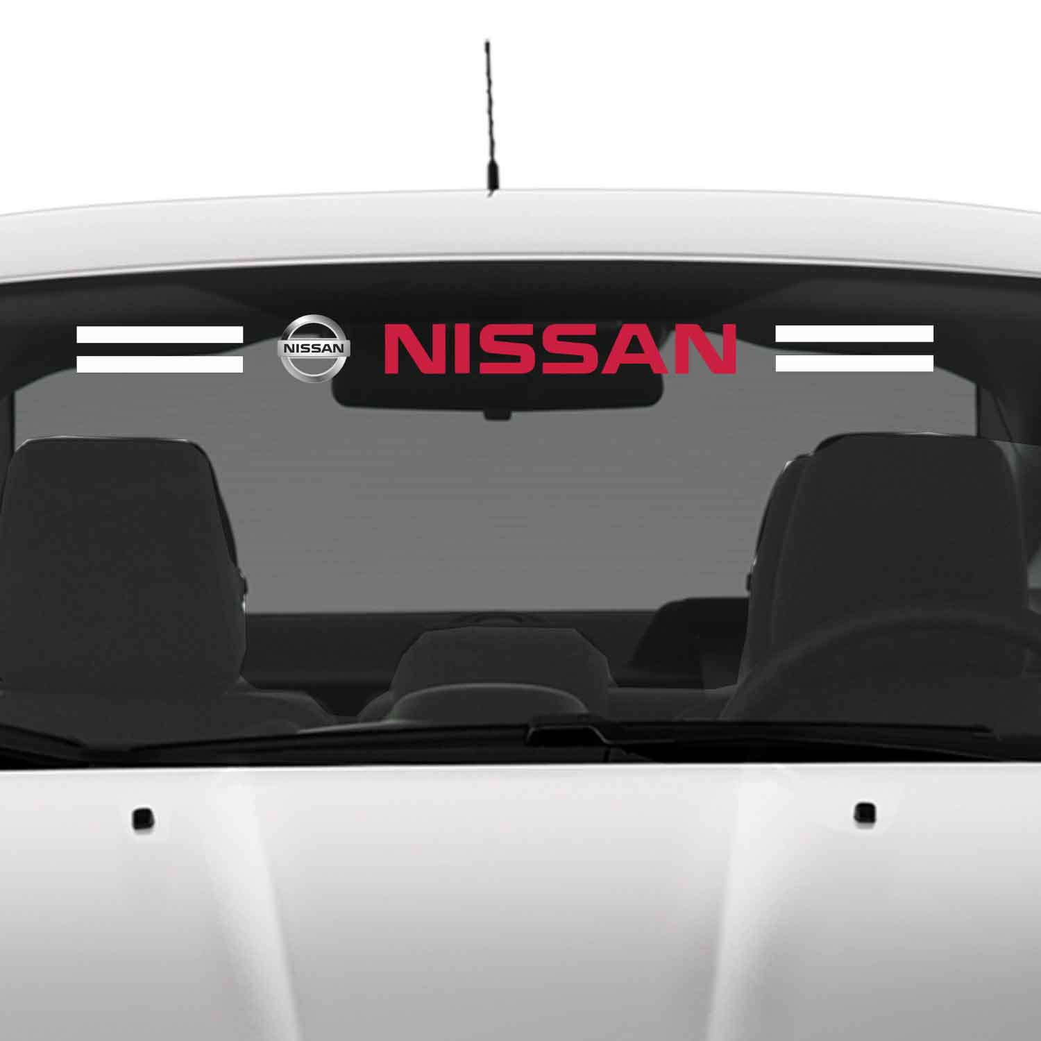 Nissan cam sticker 1 - Nissan Ön Arka Cam Uyumlu Sticker