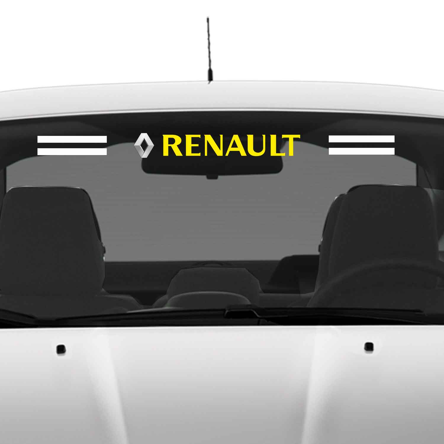 Renault cam sticker - Renault Ön Arka Cam Uyumlu Sticker