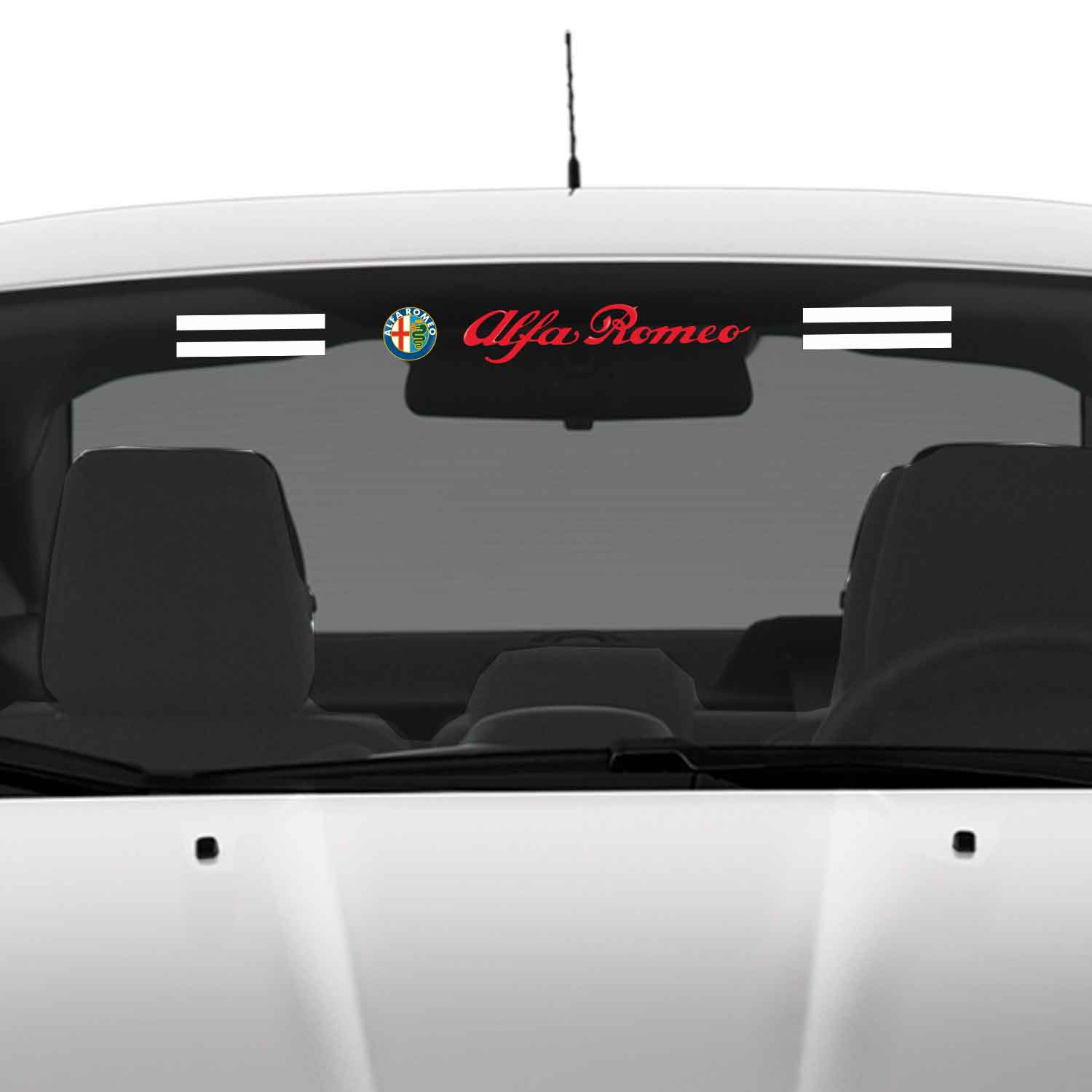 alfa romeo cam sticker - Alfa Romeo Ön Arka Cam Uyumlu Sticker