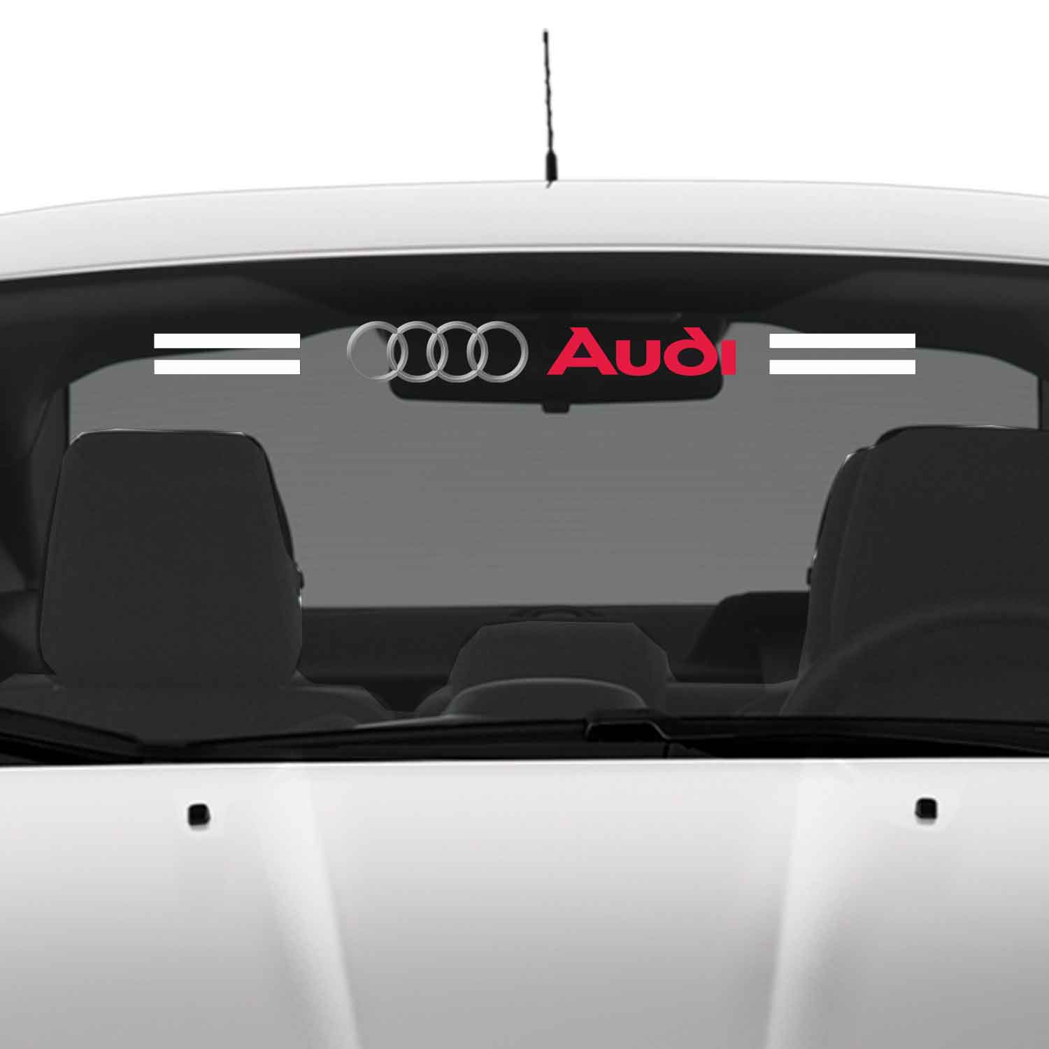 audi cam sticker - Audi Ön Arka Cam Uyumlu Sticker