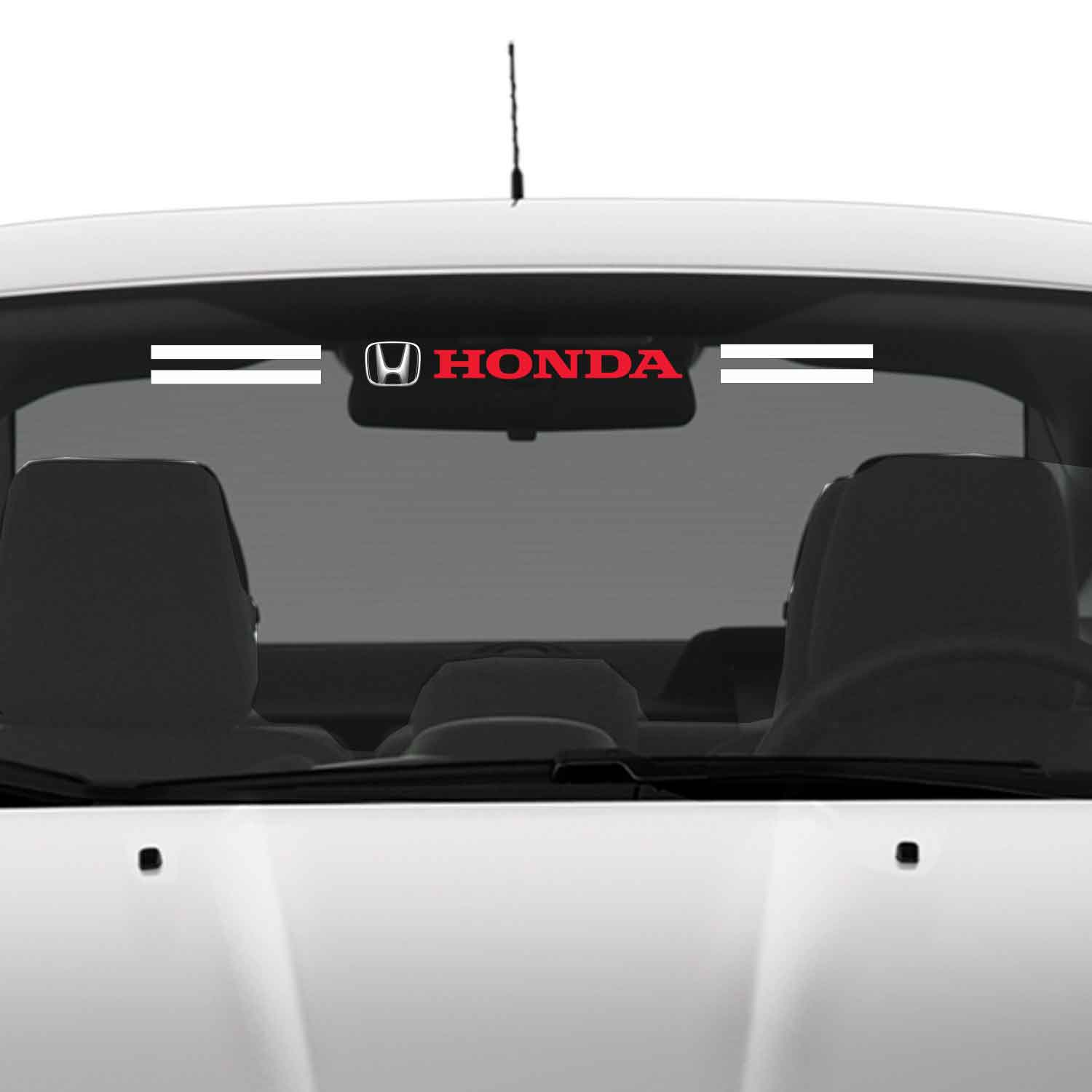 honda cam sticker - Honda Ön Arka Cam Uyumlu Sticker