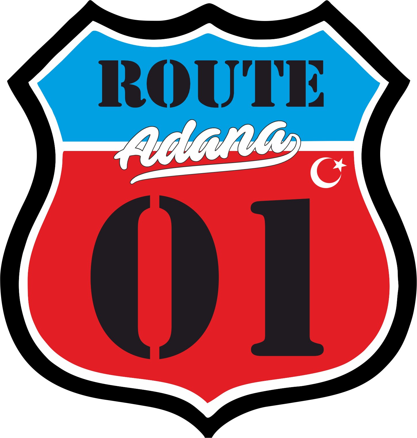 01 ADANA 1 - 01 Adana Rota İl Kodu Sticker