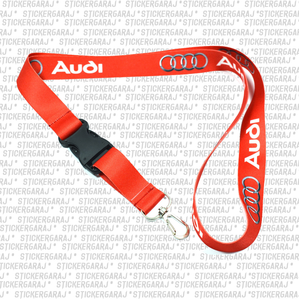 Audi anahtarlik - Audi ayna boyun ipi - Baskılı