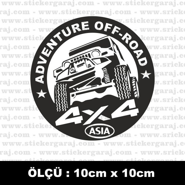  4x4 Suv arazi jeep sticker 600x600
