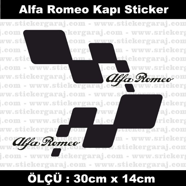 Alfa Romeo yan kapi serit sticker 600x600