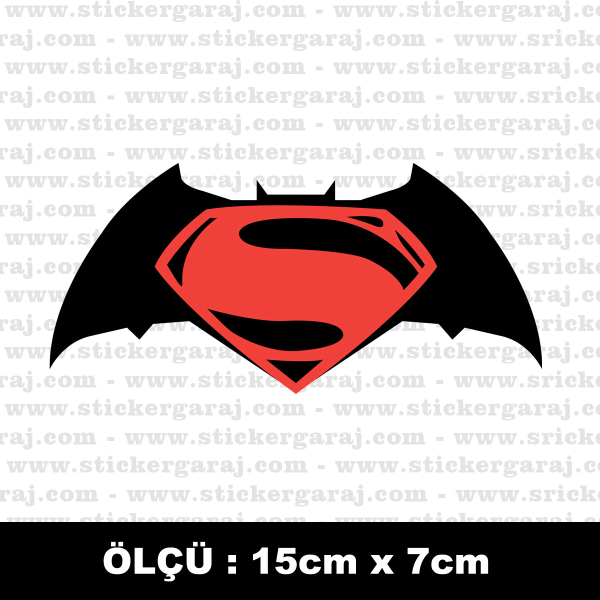 Batman superman logo sembol sticker - Batman süperman logo sembol sticker