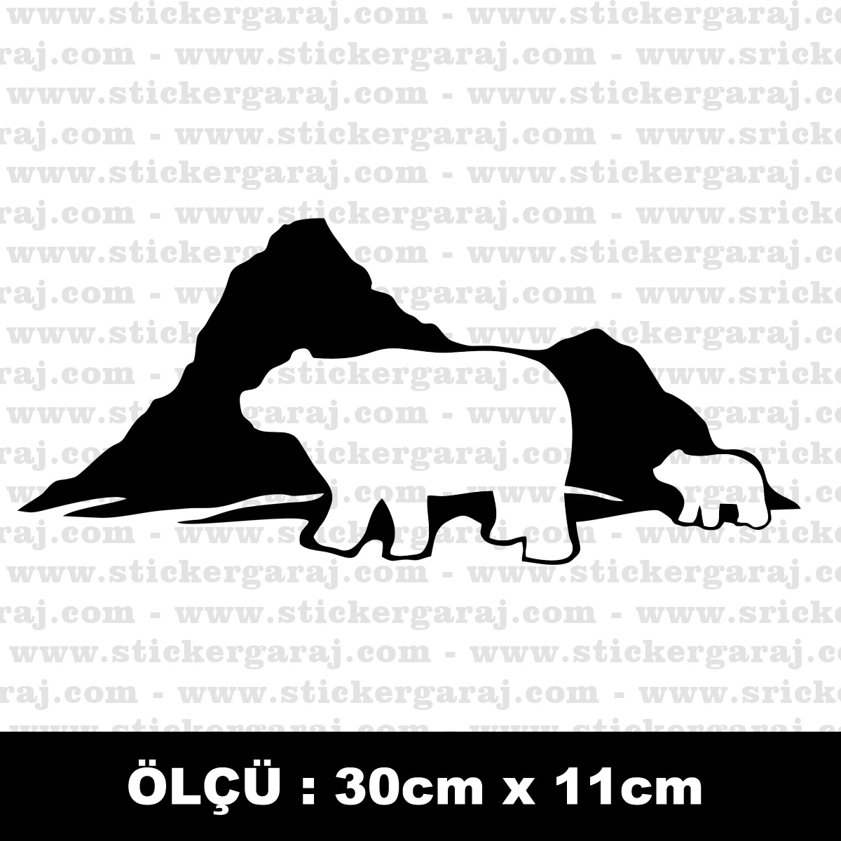 Kutup dag ayisi sticker - Kutup dağ ayısı sticker