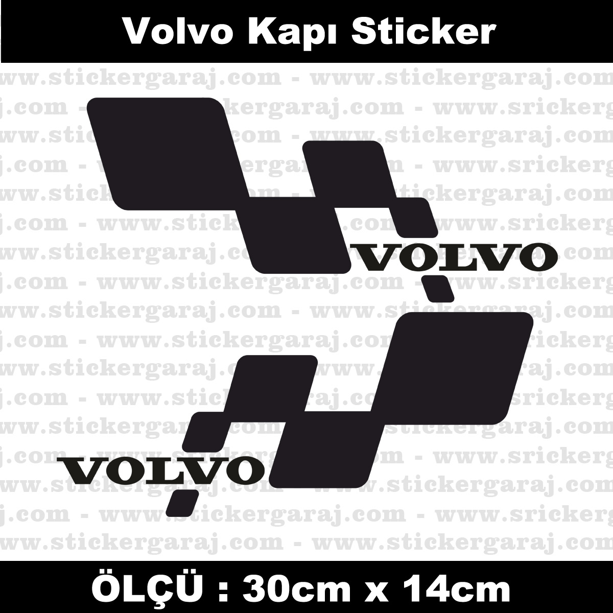 Volvo kapi serit sticker set - Volvo yan kapı şerit sticker 2li