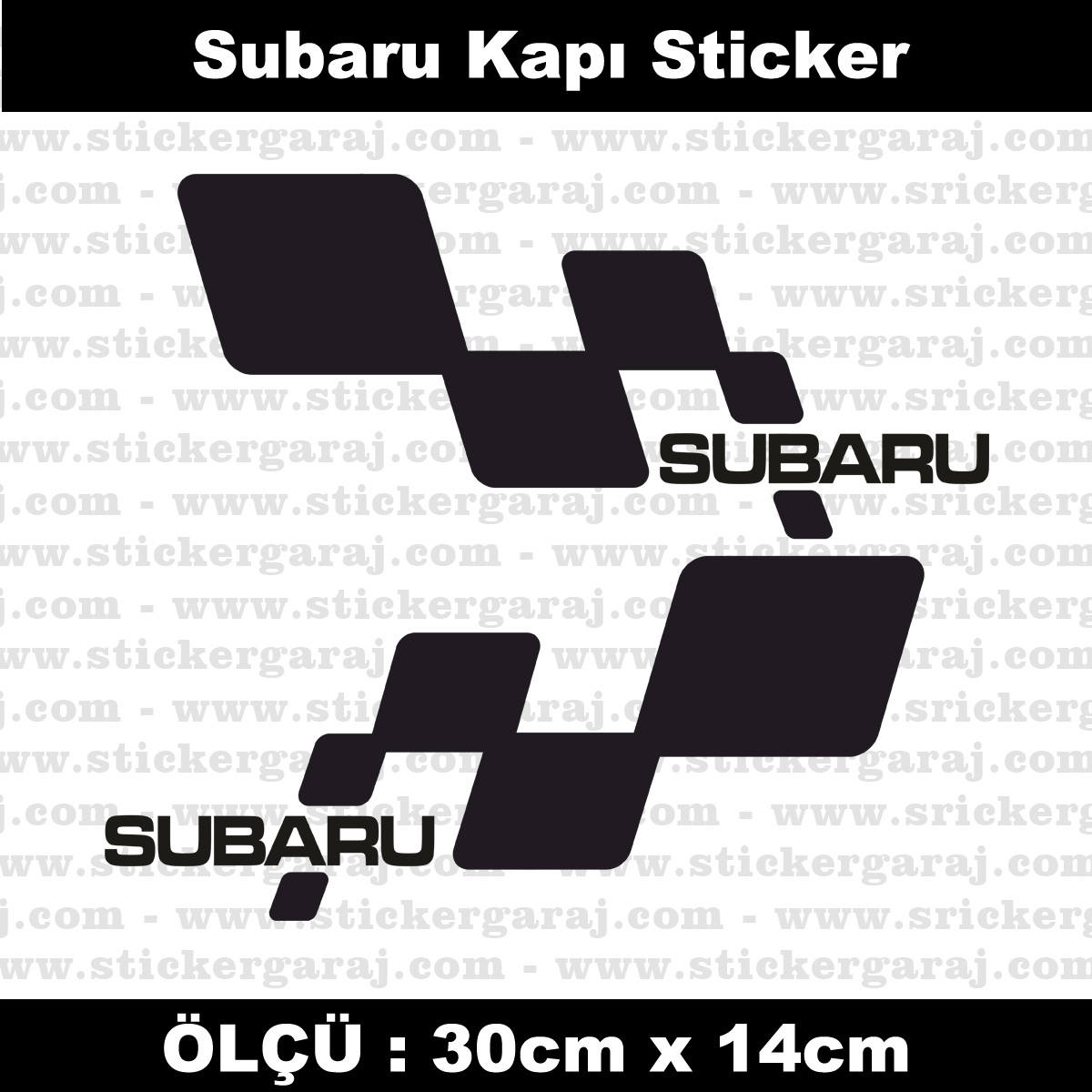 subaru kapi serit sticker set - Subaru yan kapı şerit sticker 2li