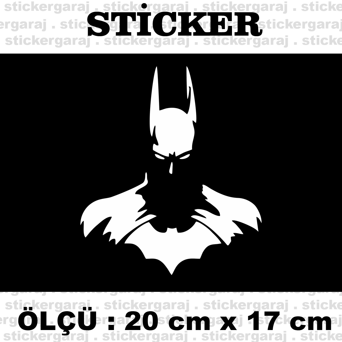 batman 17 20 - Yarasa adam sticker