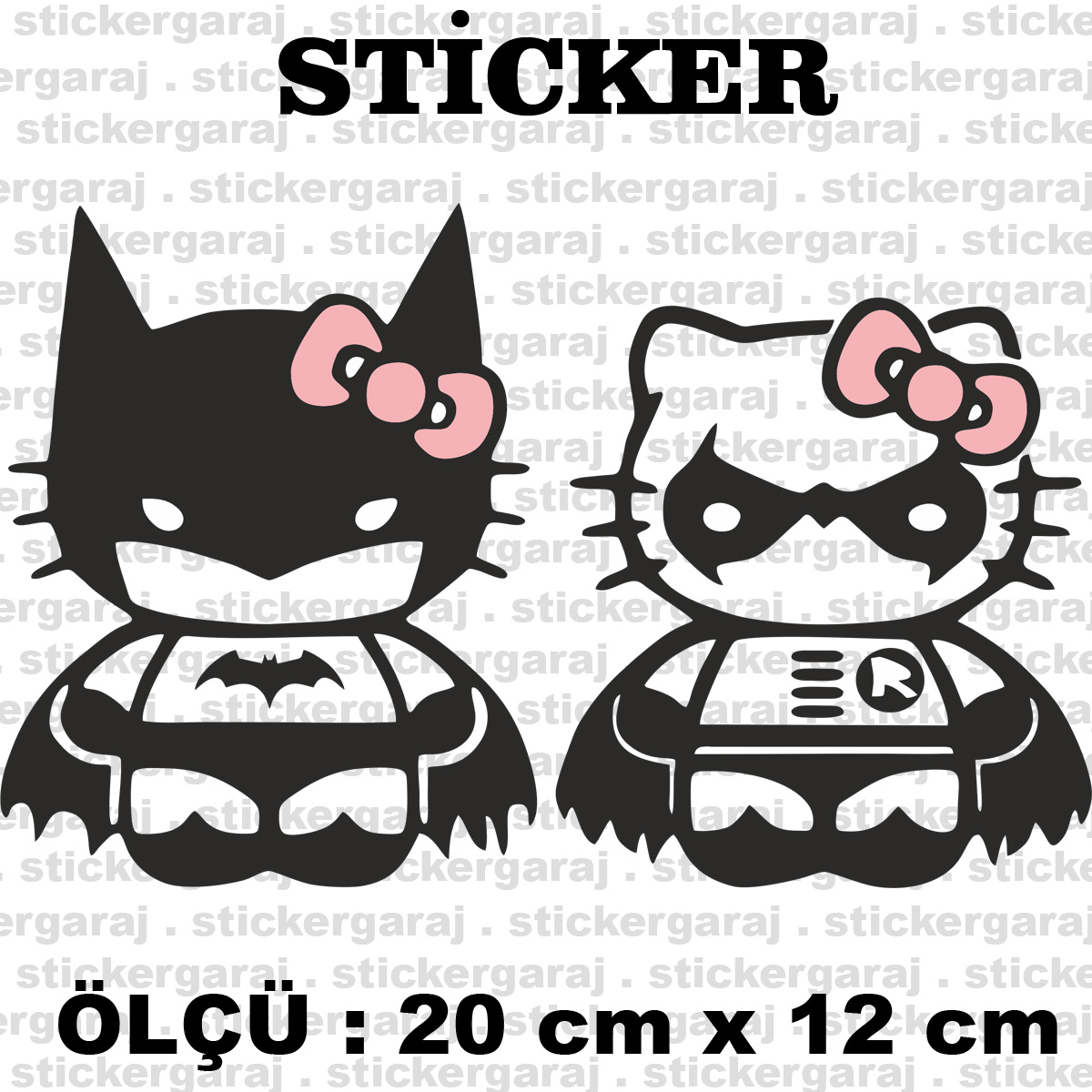 Yarasa çocuk sticker batman 20 12cm - Yarasa çocuk sticker