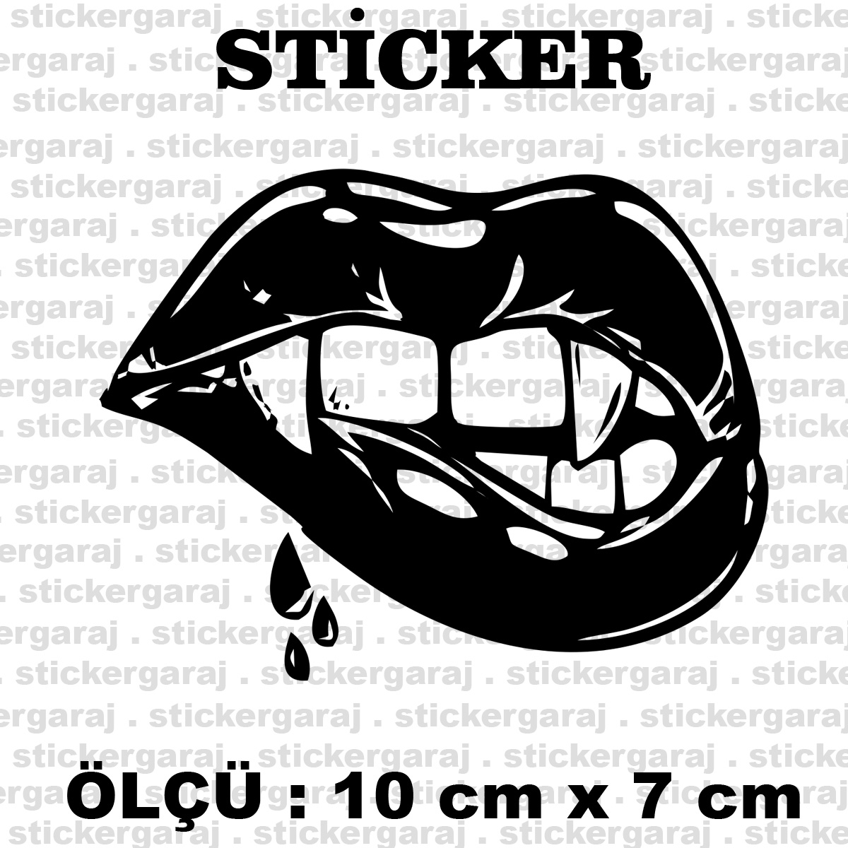 dudak 10 7 - Dudak vampir kadın sticker