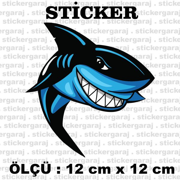 Jaws köpek balığı sticker