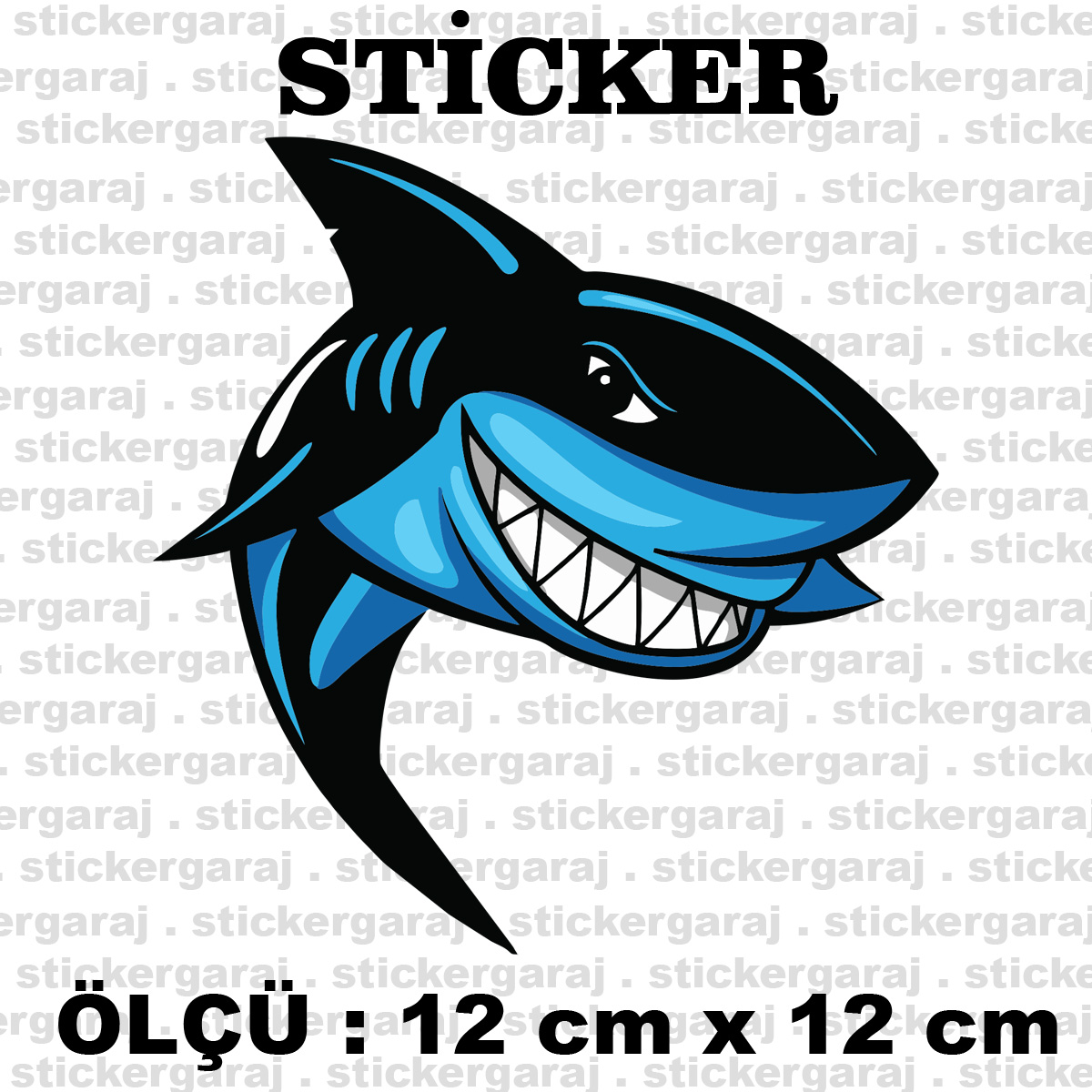 Jaws köpek balığı sticker jaws5.cdr 12 12cm - Jaws köpek balığı sticker