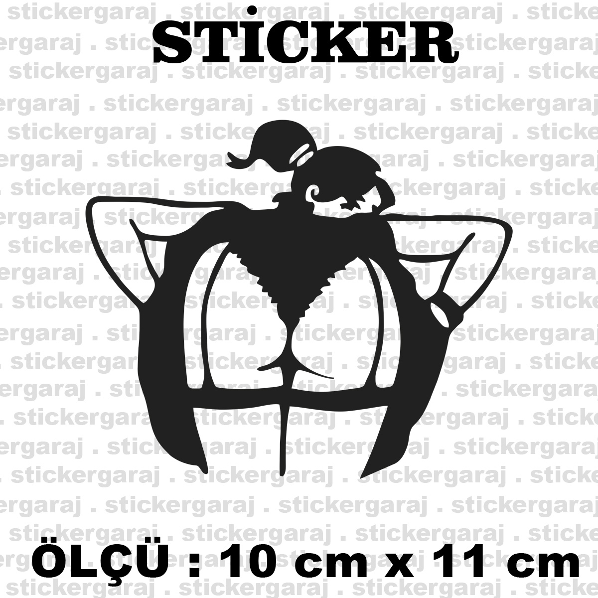 kalca 11 10cm - Komik popo sticker