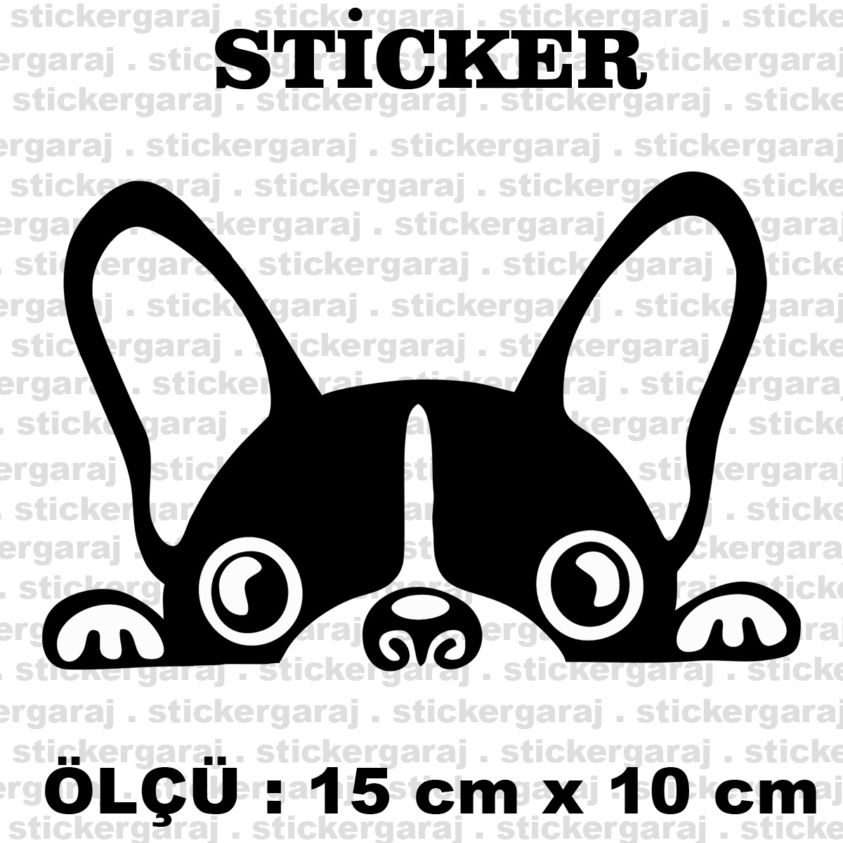 kopek 15 10cm - Yavru köpek hayvan sticker