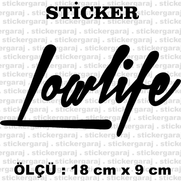 Life tuning modifiye sticker