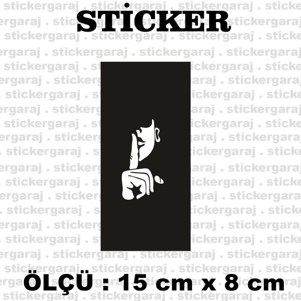 Sus işaret sticker