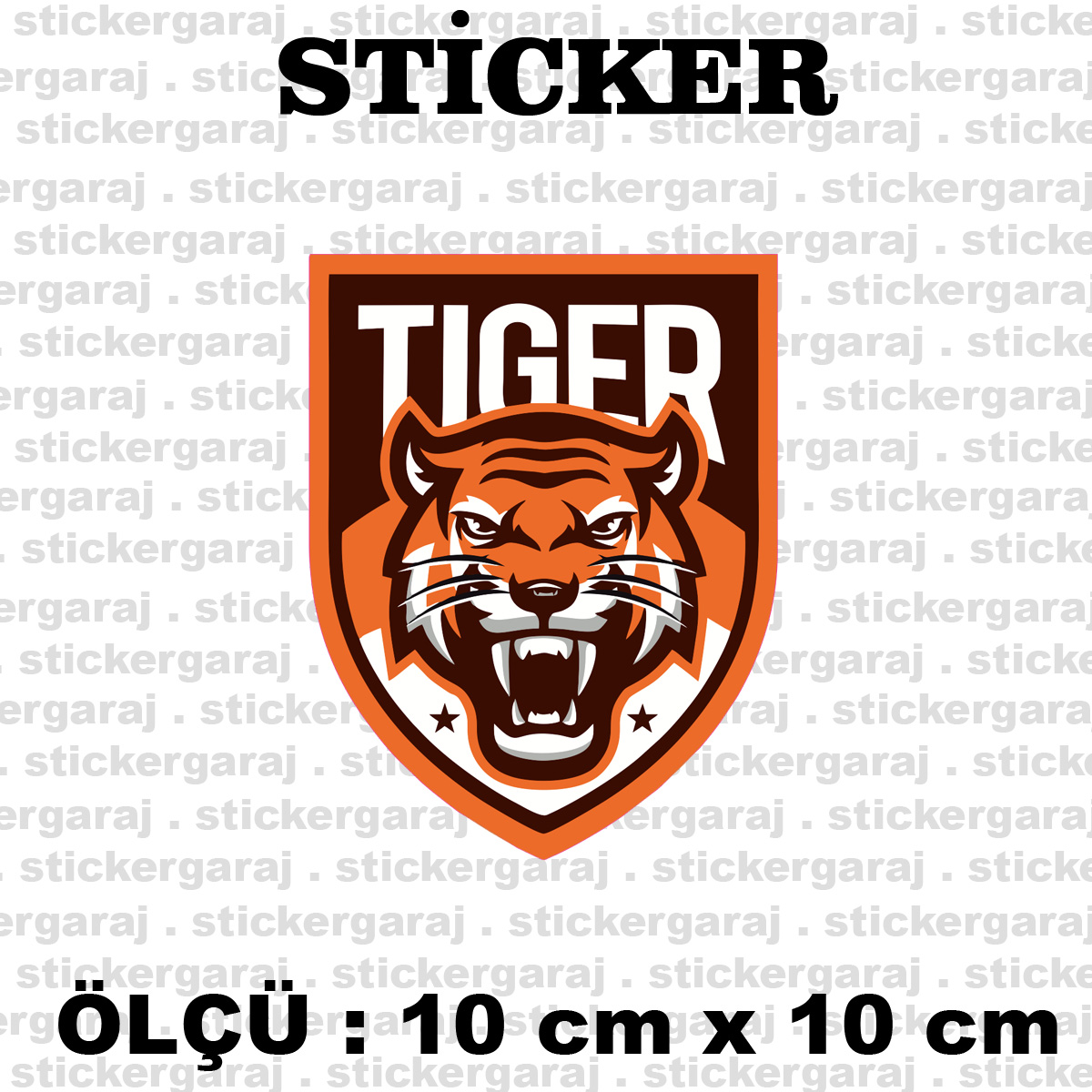 tiger.cdr 10 10 - Tiger kaplan sticker