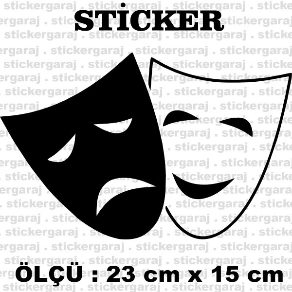 Maske surat sticker