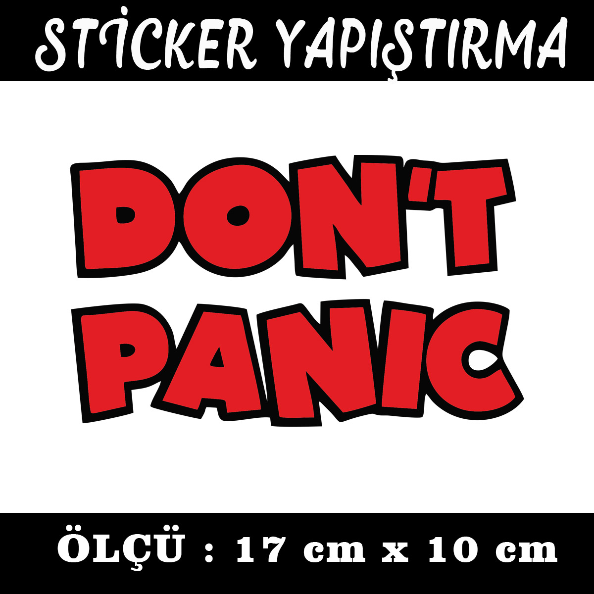 dont panic - Panik yapma sticker