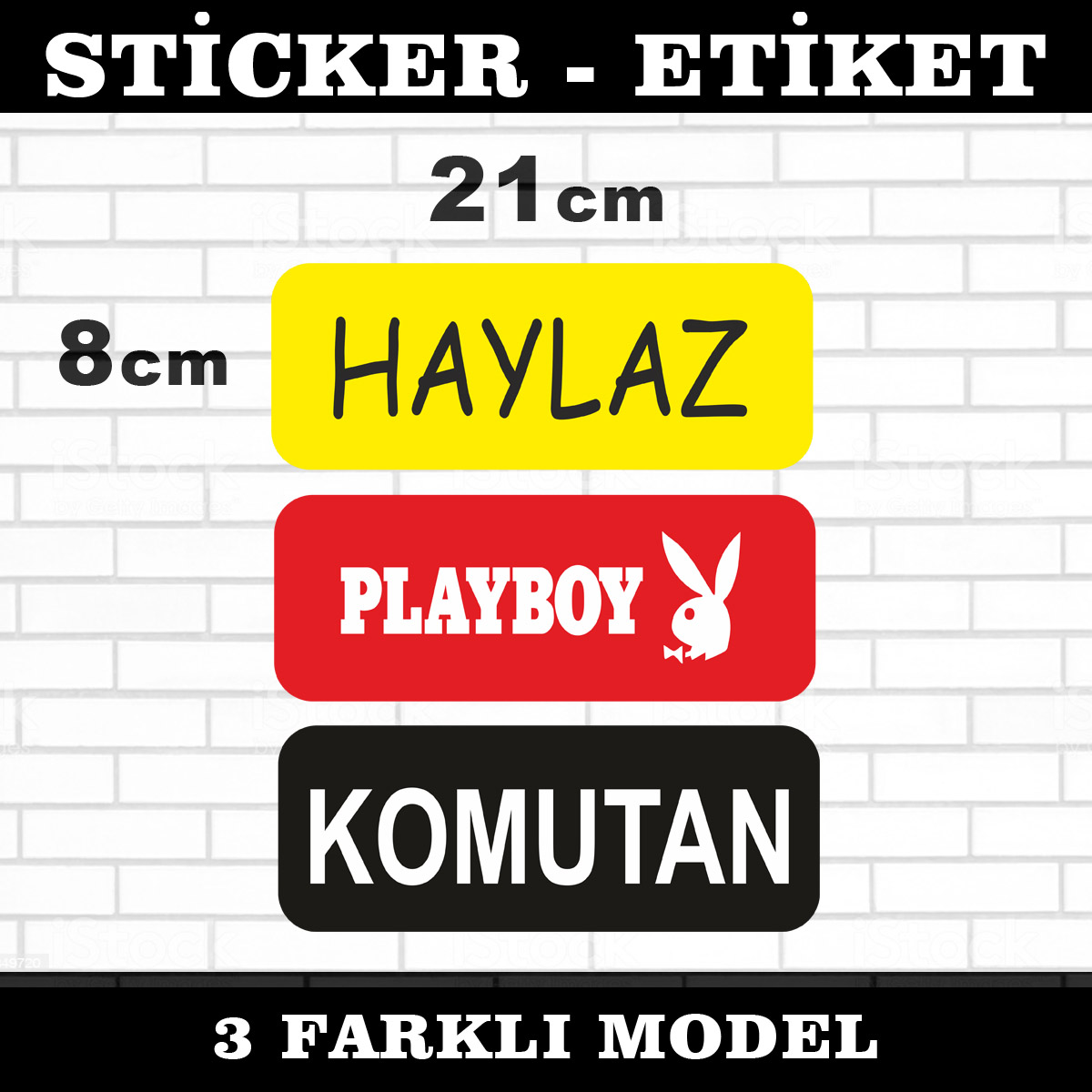 3’lü sticker seti – haylaz playboy komutan p1 - Haylaz playboy komutan - 3lü sticker seti
