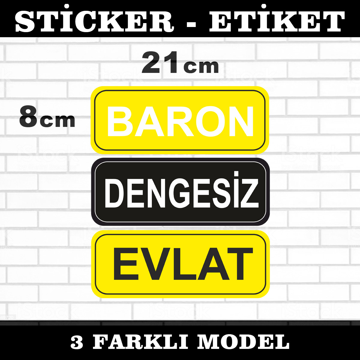 baron dengesiz evlat p7 - baron dengesiz evlat - 3lü sticker seti