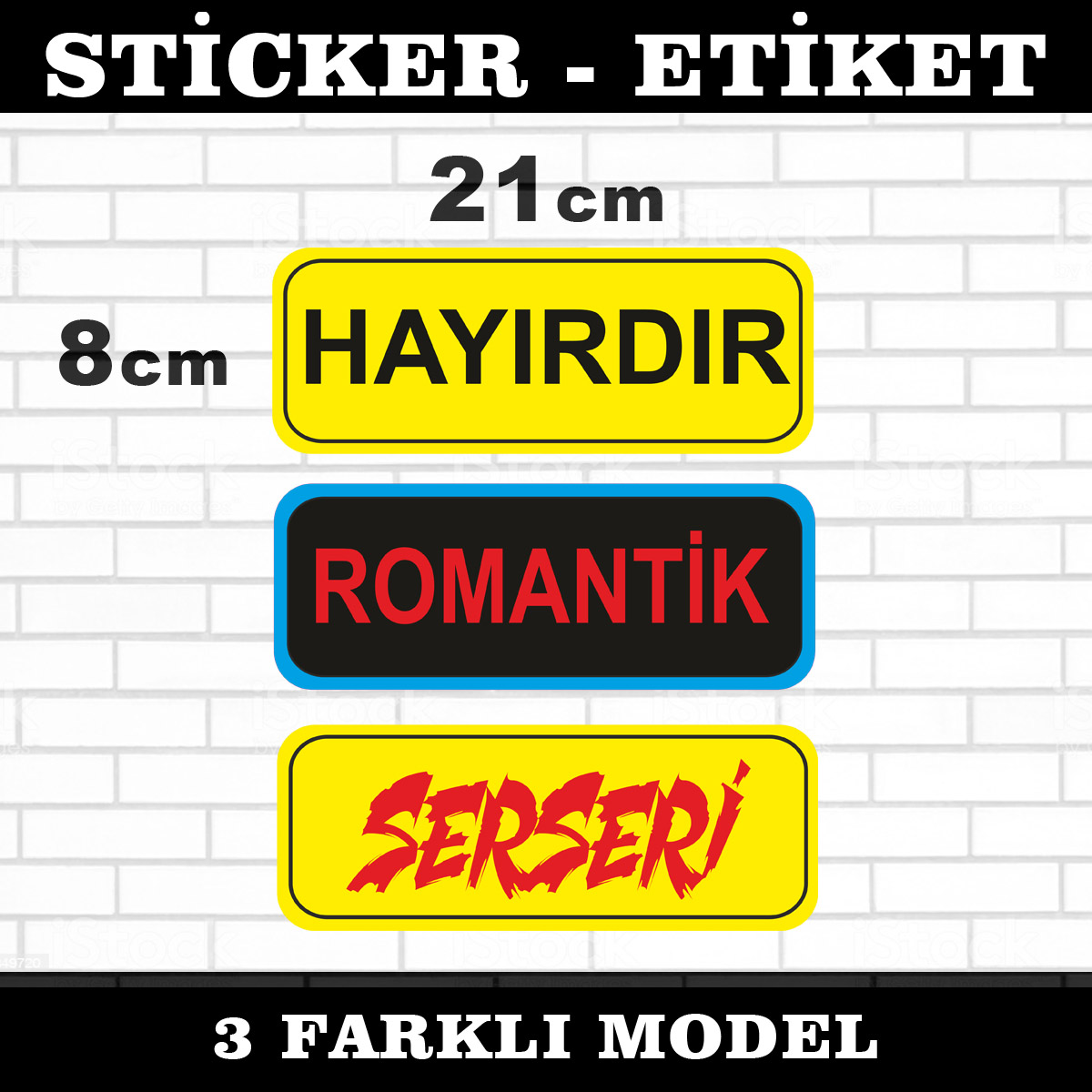 p9 - hayırdır romantik serseri - 3lü sticker seti