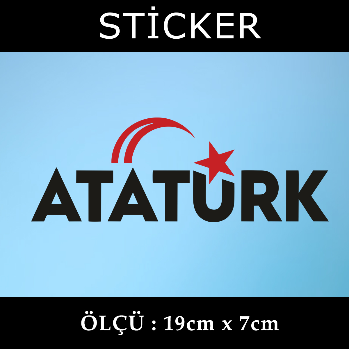 ata - Atatürk ayyıldız sticker