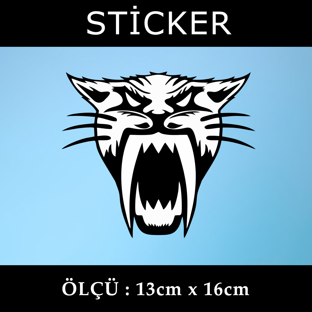 kaplan 3 - Vahşi kedi sticker