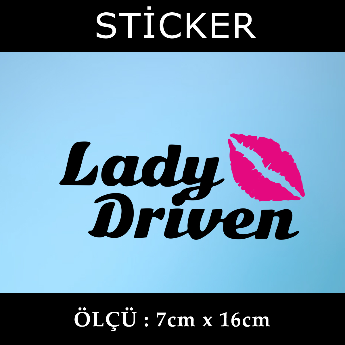 lady - Kadın şöför sticker