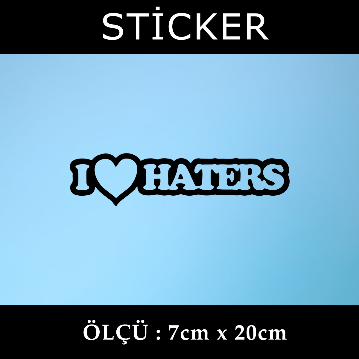love - ı love haters sticker