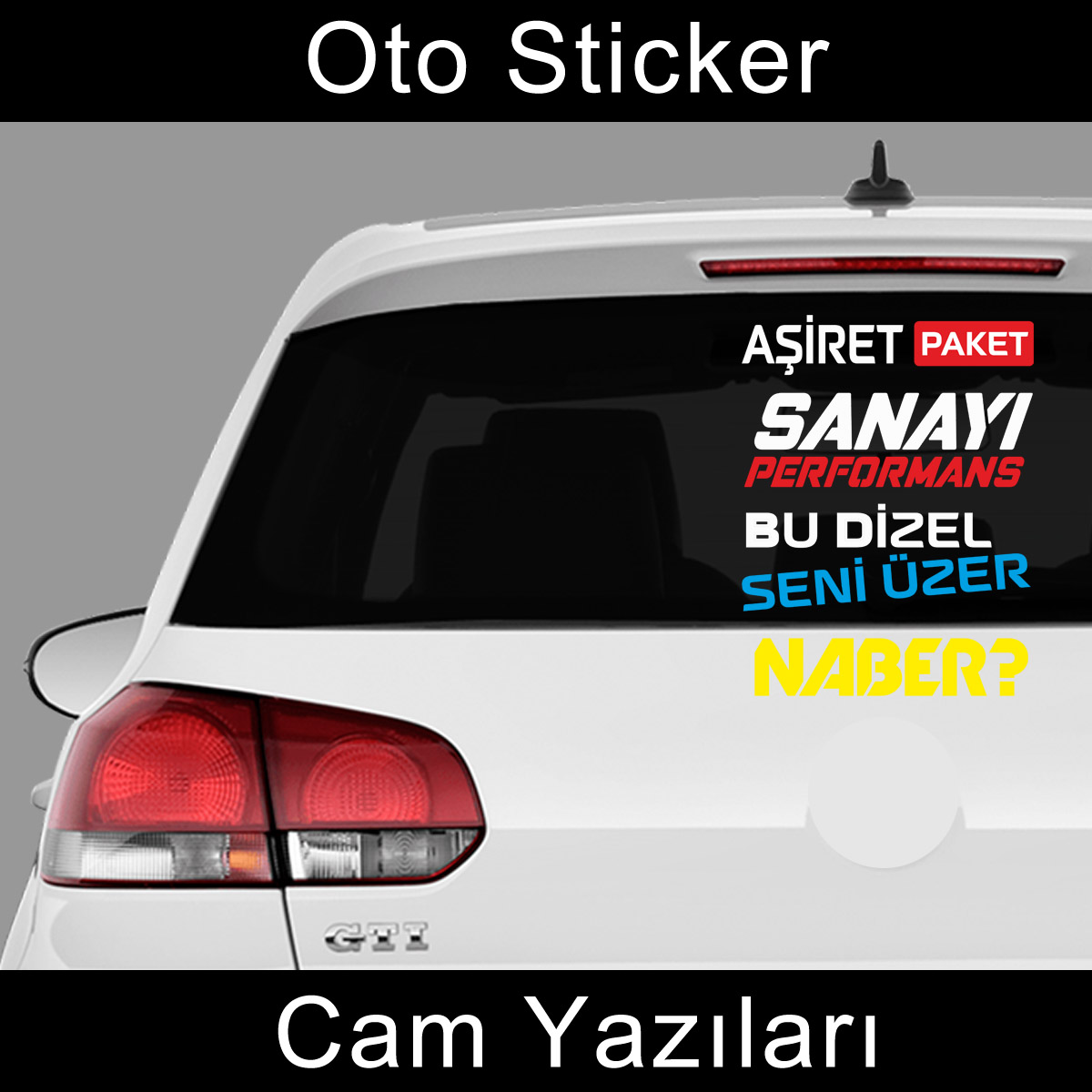 oto cam sticker - aşiret paket Cam yazıları sticker türkçe