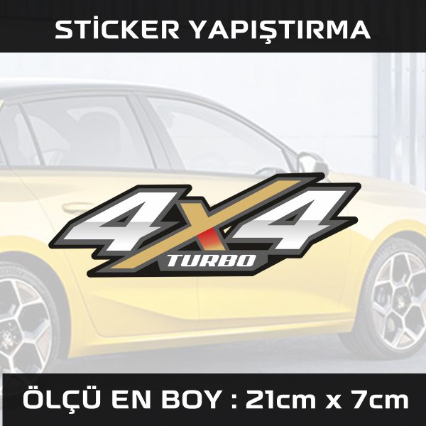  4x4 arazi turbo sticker 600x600