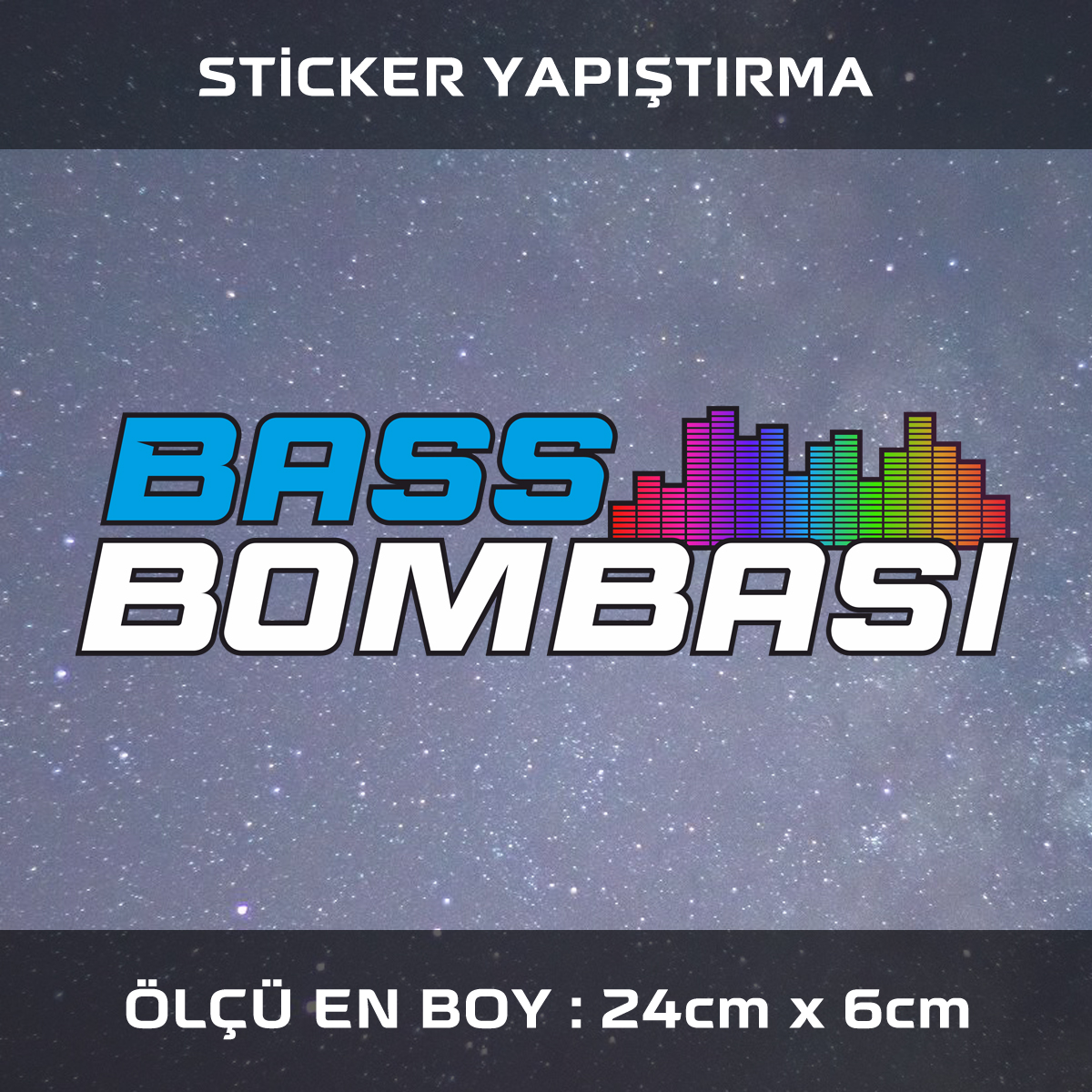 bass bombasi - Bass bombası - araba çıkartması etiket sticker