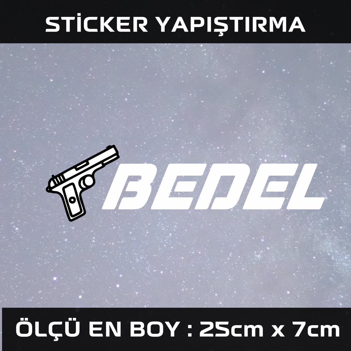 bedel sticker - Bedel - araba çıkartması etiket sticker