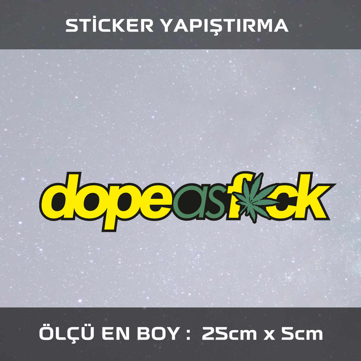dope - Dope - araba çıkartması etiket sticker