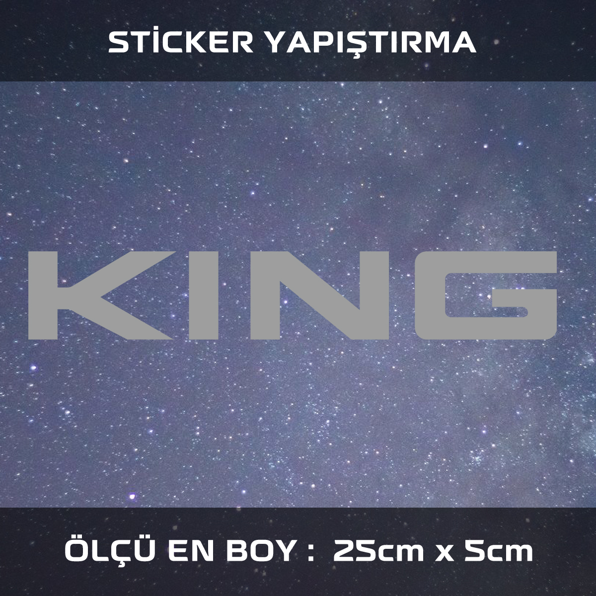 kral king sticker - Kıng - araba çıkartması etiket sticker