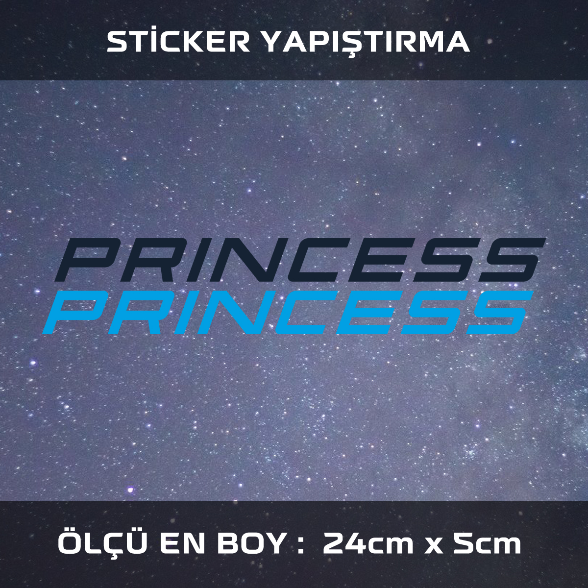 prenses sticker - Princess- araba çıkartması etiket sticker