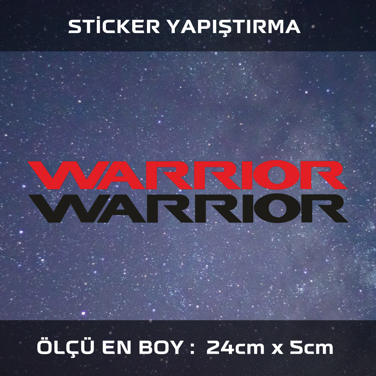 warrior savasci sticker 1 - warrior - araba çıkartması etiket sticker